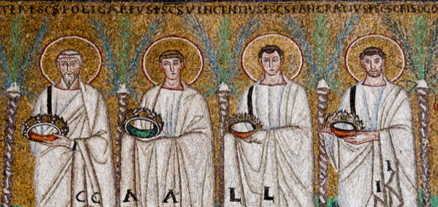 Mosaik in Revaenne Polykarp